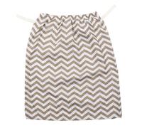 Milisten Paquet de Rangement pour Couches Bébé, Poche Étanche, Tissu Rayé, Léger et Portable, pour Maison et Voyage, Organisateur Multi-Usage pour Couches et Linge Sale