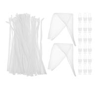 Milisten Paquet en Filet pour Pommes de Terre et Oignons, Lot de 100, Maille Fine, Conçus pour Conservation et Transport Alimentaire