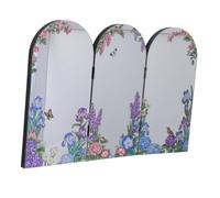 Milisten Paravent de Table, Écran Pliant de Bureau Chinois en Acrylique, Finition Miroir, Résistant aux Rayures, Pliable, pour Table Basse et Dortoir, Décoration Nouvel an Chinois