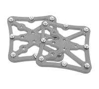 Milisten Pédales de Vélo en Alliage D'aluminium Argenté Système Antidérapant Intégré et Design à Conversion Rapide pour Cyclisme Route de Montagne par Temps Humide