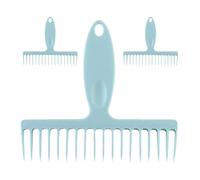 Milisten Peigne Multifonction en Polypropylène Résistant, Lot de 3 Petits Peignes à Poils de Balai pour Nettoyage des Balais et Aspirateurs, Outil Léger et Portable pour Maison et