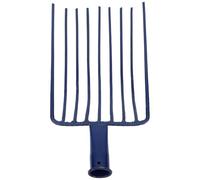 Milisten Pelle à Charbon 9 Dents en Acier Soudé, Râteau à Pierres sans Manche, Outil de Jardinage Polyvalent pour Maison et Jardin, Ramassage Charbon et Gravier, Râteau à Dents Robuste