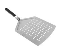 Milisten Pelle à Pizza Pliable en Acier Inoxydable Perforée 33 Cm avec Manche Rabattable Spatule Robuste pour Transfert de Pizza Gâteau Accessoire Pratique pour Cuisson au Four