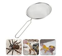 Milisten Pelle à Sable pour Reptiles Filtre en Acier Inoxydable Maille Filtrante Professionnelle Nettoyage Terrarium Reptiles