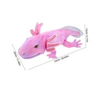 Milisten Peluche Axolotl à Main pour Garçon Fille Ans Animale Interactive avec Bouche Mobile pour Jeux de Rôle et Spectacles de Dhistoire et Interaction Familiale