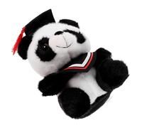 Milisten Peluche Panda Diplôme Adorable avec Chapeau De Docteur Jouet Peluche Souple pour Célébration De Remise De Diplômes Et Décoration De Fête