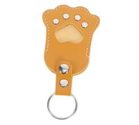 Milisten Pet Memorial Keychain with PU Leather Paw Pendant Lightweight Pet Hair Keepsake for Bags Backpacks Handbags and Stylish Dog Keychain Charm