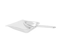 Milisten Petite Pelle à Poussière en Acier Inoxydable Robuste, Poignée Longue Ergonomique, Couleur Argenté, Mini Pelle Cuisine Multifonction pour Nettoyage Bureau, Garage et Atelier