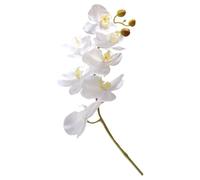 Milisten Phalaenopsis Fausse Fleur Artificielle Blanche Tige Orchidée pour Décoration Maison et Bouquet Mariage