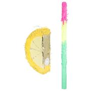 Milisten Piñata Citron D’Anniversaire pour Garçon et Filles Bâton Inclus Décoration Fête D’Anniversaire Originale en Papier D’Aluminium Présent Fête D’Anniversaire Unique pour Garçons et