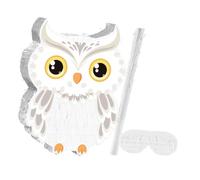 Milisten Piñata Hibou avec et Bandeau Jeu Anniversaire Garçon Fille Décoration Fête Jungle Animaux pour Bonbons Solide et pour Garçons et Filles