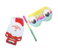 Milisten Piñata Père Noël avec et Bandeau Décoration Suspendue Festive Remplie de Bonbons Jeu Dambiance pour Fête de Noël et Anniversaire Garçon Fille