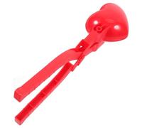 Milisten Pince à Boule de Neige Forme de Cœur avec Manche Outil Rapide et Propre pour Fabrication de Boules de Neige Hiver Polyvalent pour Garçon Fille et Jeux Extérieurs