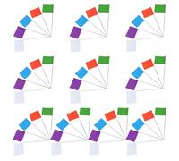 Milisten Piquets de Marquage Utilitaires 50 Pcs Drapeaux à Épingle Colorés pour Jardin Délimitation de Cour et Balisage Extérieur Résistants aux Intempéries