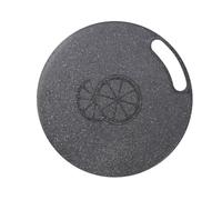 Milisten Planche à Découper Imitation Marbre Antidérapante 35 X 0,8 Cm, Plastique Hygiénique, Petite Planche Ronde pour Fruits et Légumes, Accessoire la Cuisine Suspendable, Billot Boucher