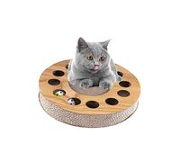 Milisten Planche À Gratter pour Chat avec Coussin Rond Planche À Gratter Ondulée pour Chat Jouets pour Animaux De Compagnie Petite Conception Compacte sans Danger pour Les Chats