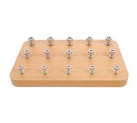 Milisten Planche Bois pour Entraînement Préhension et Coordination Main-œil Équipement de Rééducation Exercices de Motricité Fine Outil de Rééducation Manuelle