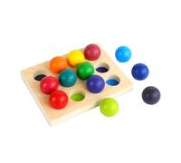 Milisten Planche de Tri Bois Éducative pour Garçon Fille Éveil Aux Couleurs Apprentissage et Association Pratique et Résistant pour Garçons et Filles Dès an