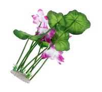 Milisten Plantes Aquatiques Artificielles pour Aquariums Décorations Réalistes Lotus Flottant pour Paysages Aquatiques Accessoires De Décoration pour Établir des Scènes sous-Marines