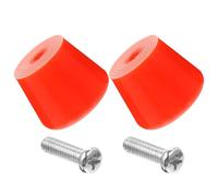 Milisten Plaquettes de Frein Patins à roulettes 4 Pièces Têtes Doubles Rangées, Vis Incluses, Système de Freinage 4 Roues pour Roller de Vitesse et Balade