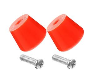 Milisten Plaquettes de Frein Patins à roulettes 4 Pièces Têtes Doubles Rangées, Vis Incluses, Système de Freinage 4 Roues pour Roller de Vitesse et Balade