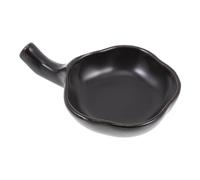 Milisten Plat à Sauce en Céramique Fleur, Assiette à Trempette Petite Taille, Repose-baguettes Intégré, pour Apéritif et Assaisonnement, Ustensile Cuisine Décoratif Stable et Polyvalent