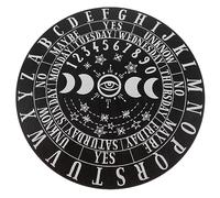 Milisten Plateau de Divination Bois Wiccan pour Décoration de Maison et Accessoire de Fête Support Pratique pour Oracle et Runes Pin Noir et Blanc