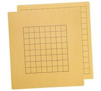 Milisten Plateau de Jeu D'échecs Pliable en Bois Jaune 2 Pièces Double Face Portable pour Garçon et Filles Garçon Fille Jouer aux Échecs et Jeu de Go