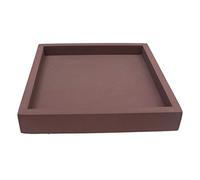 Milisten Plateau Épaissi pour Plantes en Plastique Carré 20x20 Cm Café pour Balcon et Intérieur Support Étanche Antidérapant Multifonction Jardin et Maison
