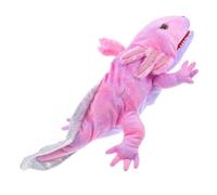 Milisten Plush Axolotl Hand Puppet for Soft Movable Mouth Animal Toy for Storytelling and Role Play Comfortable Plush Fabric