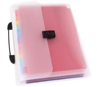 Milisten Pochette de Rangement Extensible Format A4 13 Sections pour Documents Factures et Fournitures de Bureau Usage Quotidien