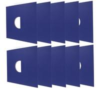Milisten Pochettes Extérieures Protection Facile et Solide en Papier Kraft Bleu Lot de 10 pour Rangement Sécurisé de Vinyles pour Disques Vinyle 12 Pouces