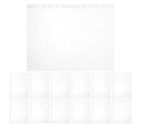 Milisten Pochettes Transparentes PVC 11 Trous pour Dossards de Course 100 Pièces 11,8 X 9 Pouces Organisateur Porte-dossards Marathon pour Événements Sportifs et Athlétisme