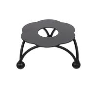 Milisten Poêle à Cire Triangulaire en Fer Noir, Fondoir à Cire à Cacheter Compact et Décoratif, Chauffe-Cire Portable pour Fusion Facile, Outil Artisanal pour Scellage et Bricolage