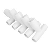 Milisten Poignée de Pelle en Plastique T 33 Mm 5 Pièces pour Jardinage et Entretien, Manche Outil de Creusement Court Blanc, Accessoire Robuste pour Pelle à Neige et Usage Domestique