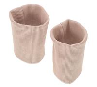 Milisten Poignets Côtelés Tricotés Extensibles pour Manches et Bas de Pantalon, Tissu Bord-côte Marron Clair, 1 Paire Taille Unique, Rallonge Couture pour Sweat-Shirt et Manteau,