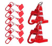Milisten Porte-Clés en Résine Cône de Signalisation Décoration à Suspendre pour Fête Ornement Coloré 8 Pendentifs Uniques pour Garçon et Filles Accessoire pour Anniversaire