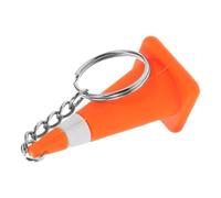 Milisten Porte-clés Léger et Polyvalent Cône de Circulation en Pvc et Alliage de Zinc Accessoire Clé Kawaii Présent Original Chantier pour Paquet à Dos ou Cartable