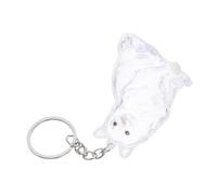 Milisten Porte-clés Transparent pour Poils de Chat Capsule de Rangement pour Souvenirs de Poils de Chat et Boîte de Collection pour Mémorial Animalier