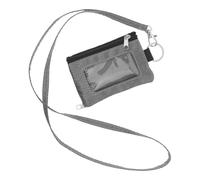 Milisten Portefeuille RFID Anti-vol Compact avec Fenêtre Transparente et Cordon Tour de Cou, Étui Porte-Cartes Mince en Tissu Résistant Imperméable, 12 X 7,5 X 1,5 Cm, pour Voyage et Usage