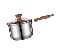 Milisten Pot à Lait en INOX Pot de bouiltre Non Pots de Soupe Petite marmite ustensiles de Cuisine de Cuisine marmites casseroles pour Nouilles marmite en métal Acier Inoxydable