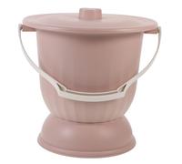 Milisten Pot de Chambre Portable avec Couvercle Anti-odeur Épais Urinoir Stable et Léger pour Usage Domestique et Voyage Seau à Urine Compact et Facile à Nettoyer