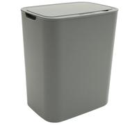 Milisten Poubelle Intelligente Automatique à Induction 15l, Plastique Gris Couvercle, Capteur sans Contact, Conteneur à Déchets Cuisine, Bureau et Maison