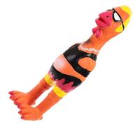 Milisten Poulet Qui Crie à Presser Farce pour Animaux Soulagement Stress Compact pour Fêtes et Décorations