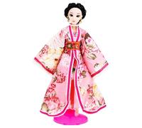 Milisten Poupée Ancienne Chinoise Costume Han pour Garçon Fille Petite Figurine Décorative Délicate Cadeau et Accessoire Photo