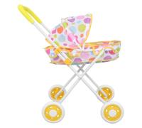 Milisten Poussette De Poupée Poussette pour Poupées Poupée Modèle Chariot Bébé Faire Semblant De Jouer Au Landau Accessoires De Poupées De Maison De Jeu pour Enfants Abdos Jaune