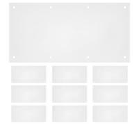 Milisten Protection de Cage à Lapin et Garde de Cage en PVC Transparent, 10pcs, Séchage Rapide, Évite Les Éclaboussures D'urine, pour Habitat de Petits Animaux et Lapins