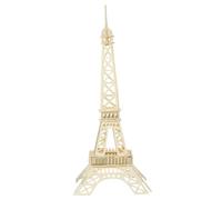 Milisten Puzzle Bois Auto-assemblable Tour Eiffel Modèle Éducatif pour Garçon Fille Créatif Bois Naturel Kit DIY pour Éveil et Apprentissage