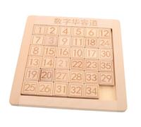 Milisten Puzzle Coulissant Bois pour Garçon Fille Jeu Logique Éducatif Montessori avec Chiffres Casse-tête Numérique Huarongdao pour Apprentissage Mathématique et Jeu Collaboratif