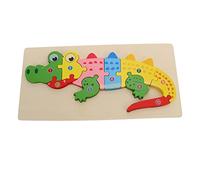 Milisten Puzzle Éducatif Bois pour Garçon Fille Animal Cognitif Emboîter pour Développement Précoce et Apprentissage Ludique